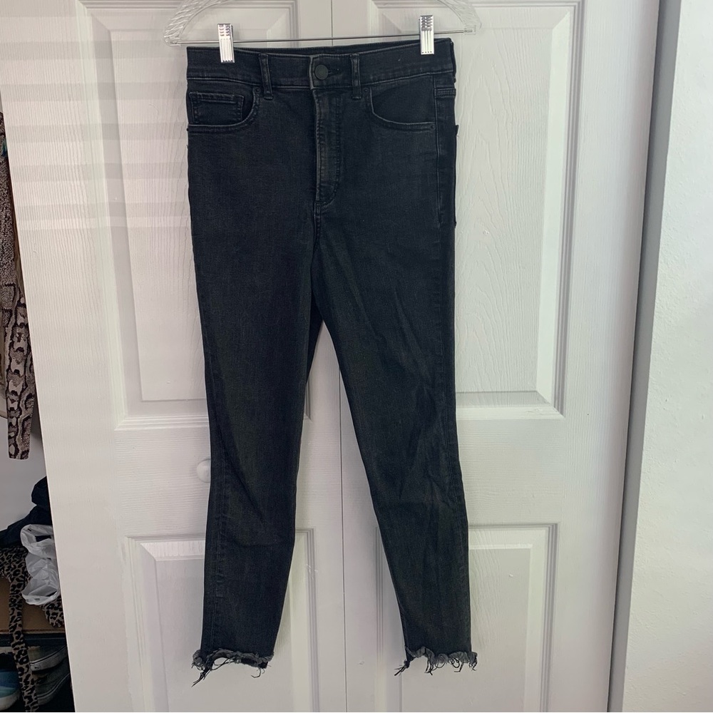 Express Stretch Denim Ankle Legging- Super High Rise